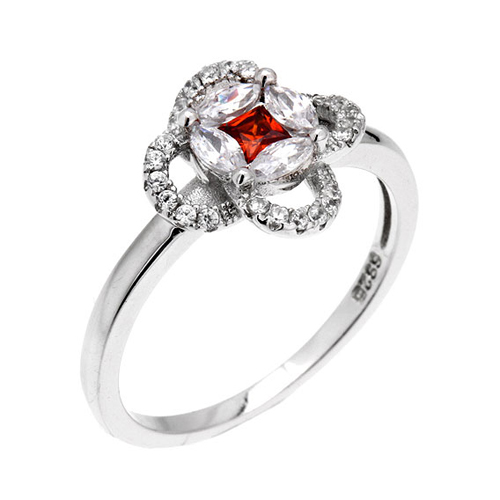 bague femme argent zirconium 8100696