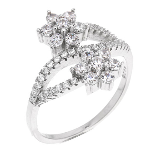 bague femme argent zirconium 8100703