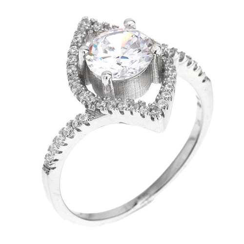 bague femme argent zirconium 8100705