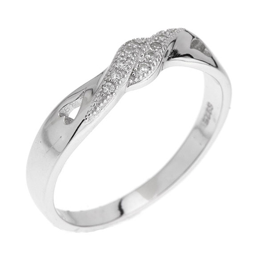 bague femme argent zirconium 8100706