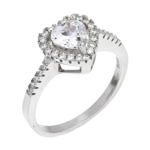 bague femme argent zirconium 8100728