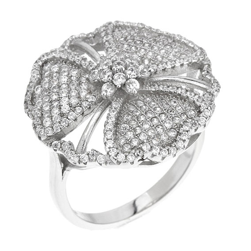 bague femme argent zirconium 8100740