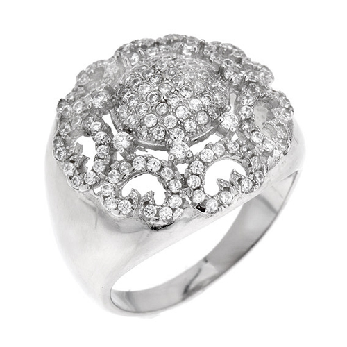 bague femme argent zirconium 8100743