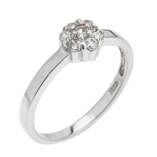 bague femme argent zirconium 8100756