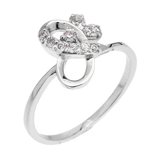 bague femme argent zirconium 8100757