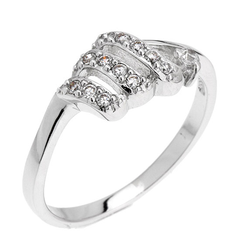 bague femme argent zirconium 8100758