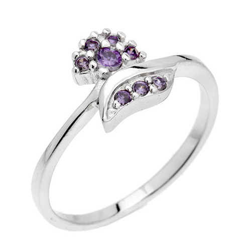 bague femme argent zirconium 8100761