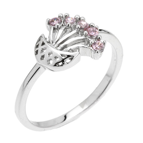 bague femme argent zirconium 8100762