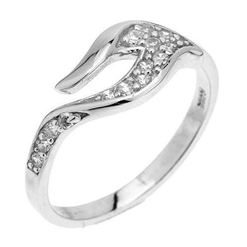 bague femme argent zirconium 8100763