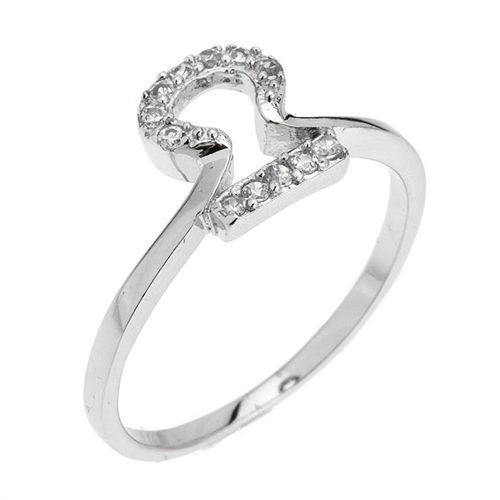 bague femme argent zirconium 8100764