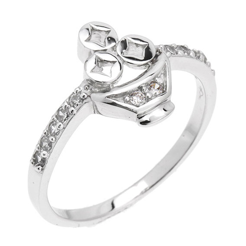 bague femme argent zirconium 8100766