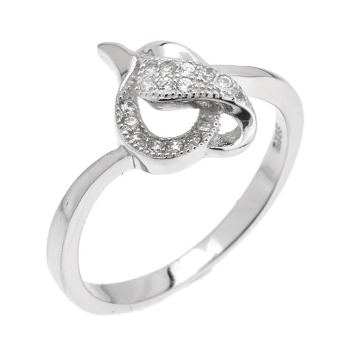 bague femme argent zirconium 8100768