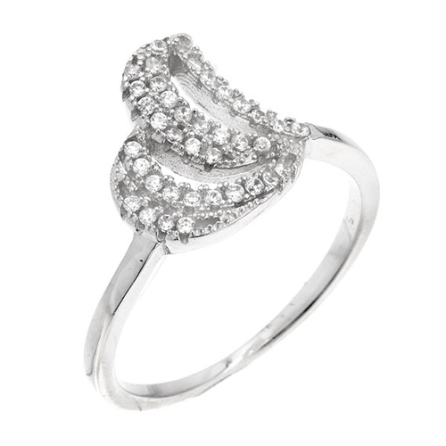 bague femme argent zirconium 8100769