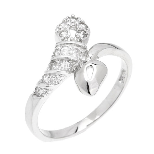 bague femme argent zirconium 8100770