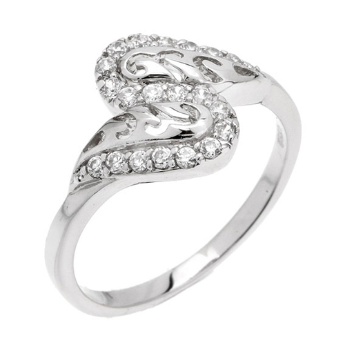 bague femme argent zirconium 8100771