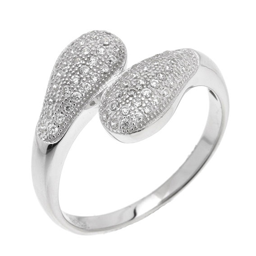 bague femme argent zirconium 8100780