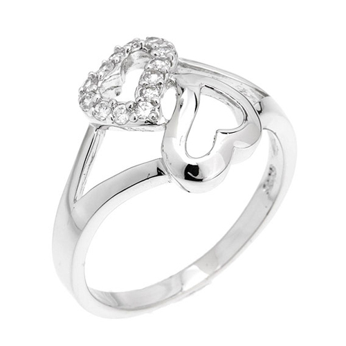 bague femme argent zirconium 8100787