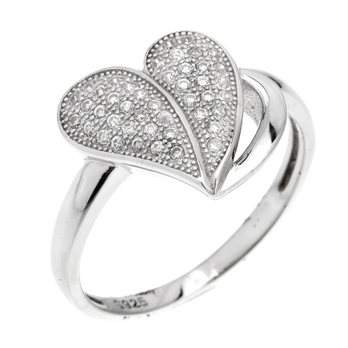 bague femme argent zirconium 8100791