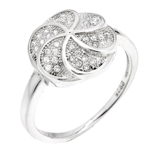 bague femme argent zirconium 8100792