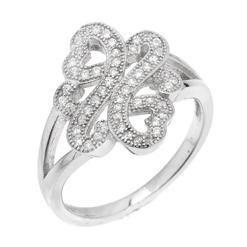 bague femme argent zirconium 8100794