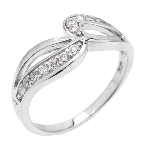 bague femme argent zirconium 8100795