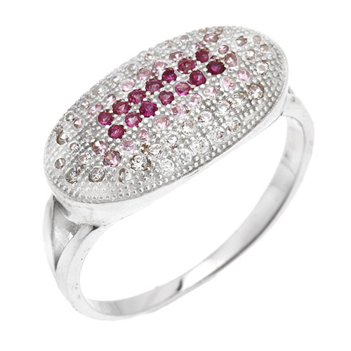 bague femme argent zirconium 8100796