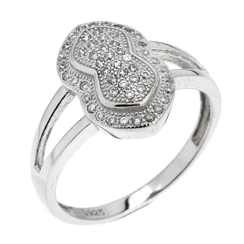 bague femme argent zirconium 8100800