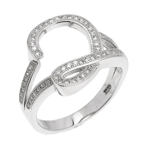 bague femme argent zirconium 8100804