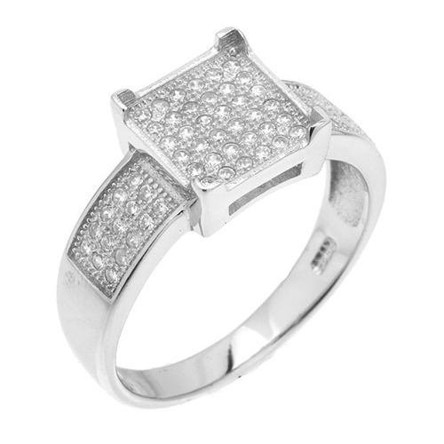 bague femme argent zirconium 8100810