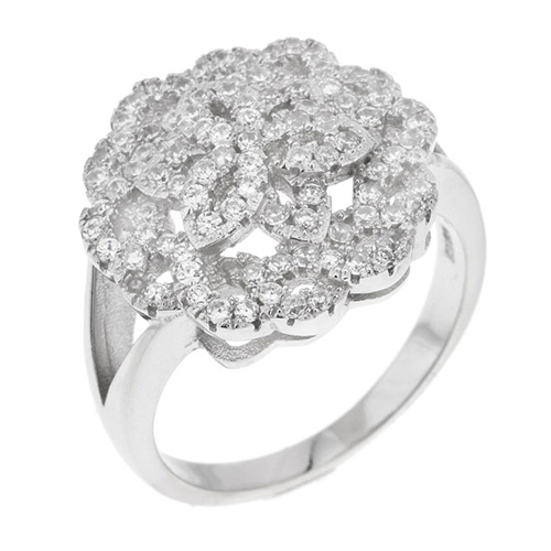 bague femme argent zirconium 8100816