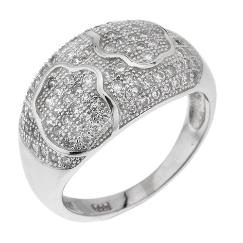 bague femme argent zirconium 8100823