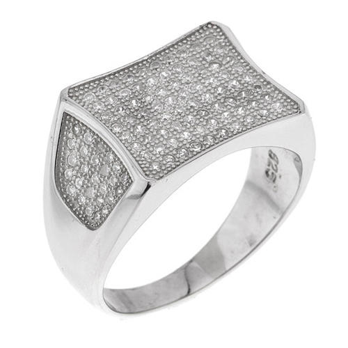 bague femme argent zirconium 8100827