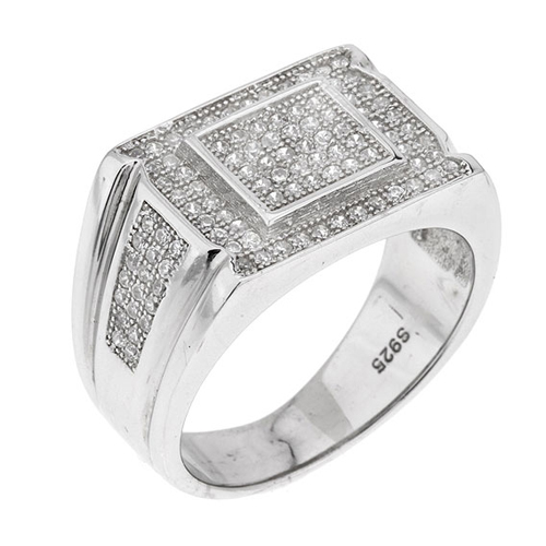 bague femme argent zirconium 8100828