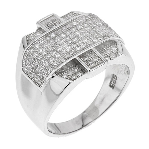 bague femme argent zirconium 8100835