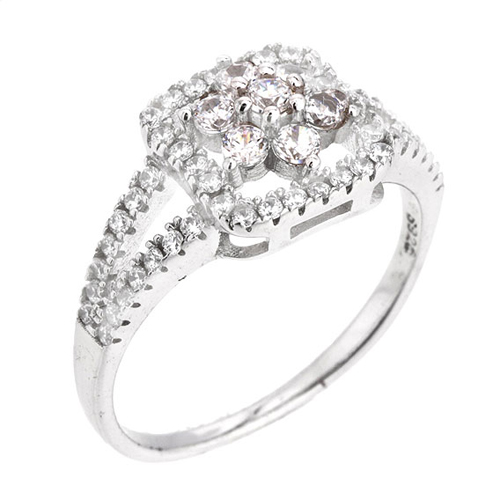 bague femme argent zirconium 8100840