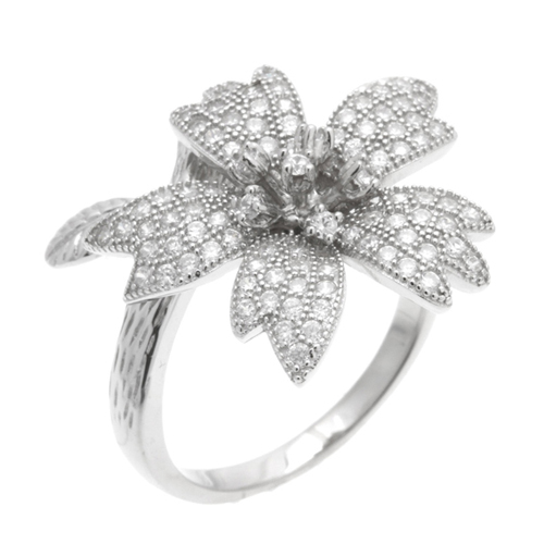 bague femme argent zirconium 8100865