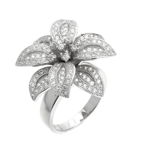 bague femme argent zirconium 8100868