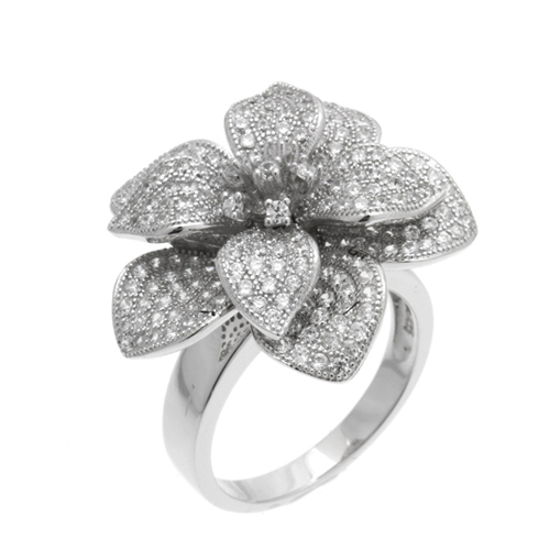 bague femme argent zirconium 8100869