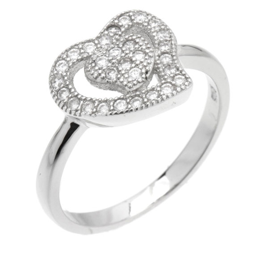 bague femme argent zirconium 8100875