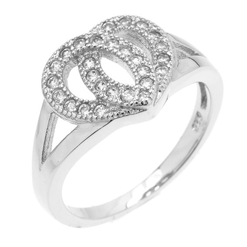 bague femme argent zirconium 8100877