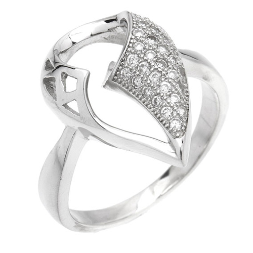 bague femme argent zirconium 8100879