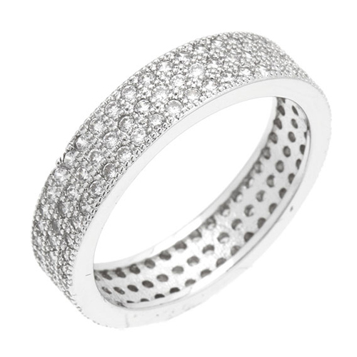 bague femme argent zirconium 8100882