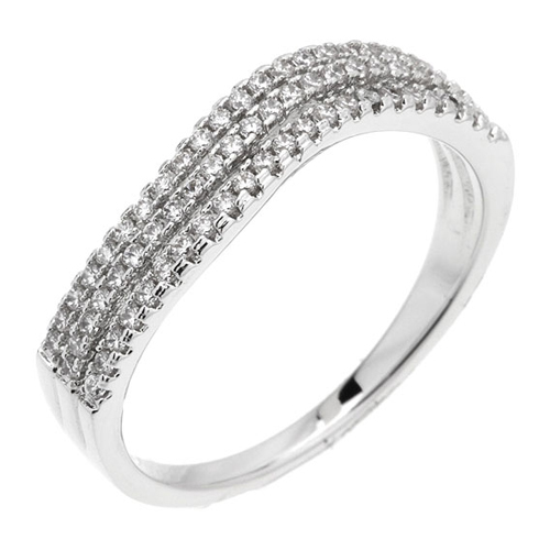 bague femme argent zirconium 8100884