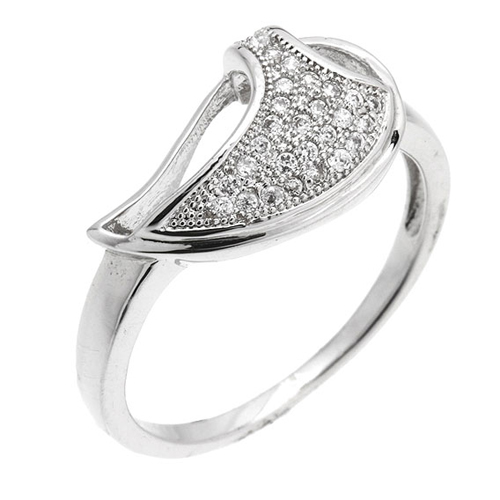 bague femme argent zirconium 8100885