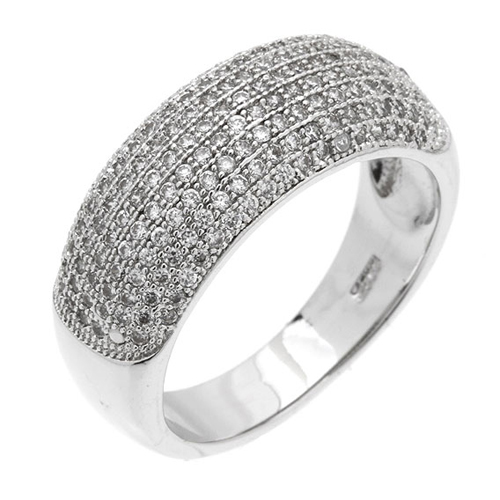 bague femme argent zirconium 8100887