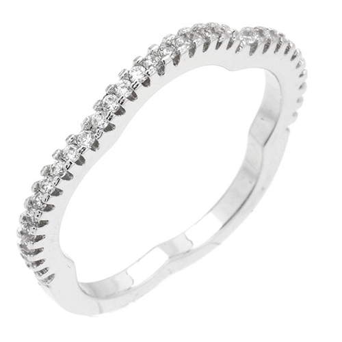 bague femme argent zirconium 8100889