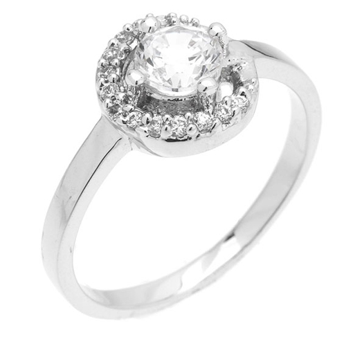 bague femme argent zirconium 8100891