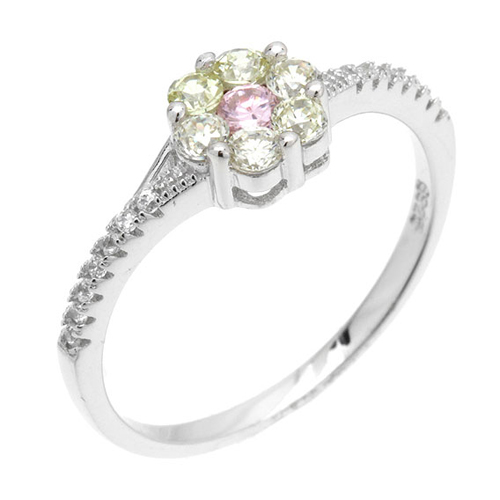 bague femme argent zirconium 8100896