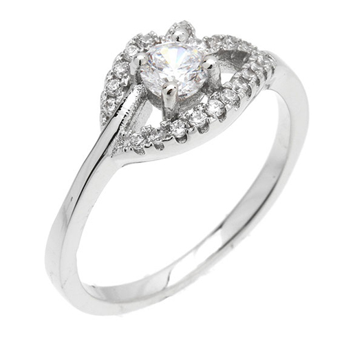 bague femme argent zirconium 8100900