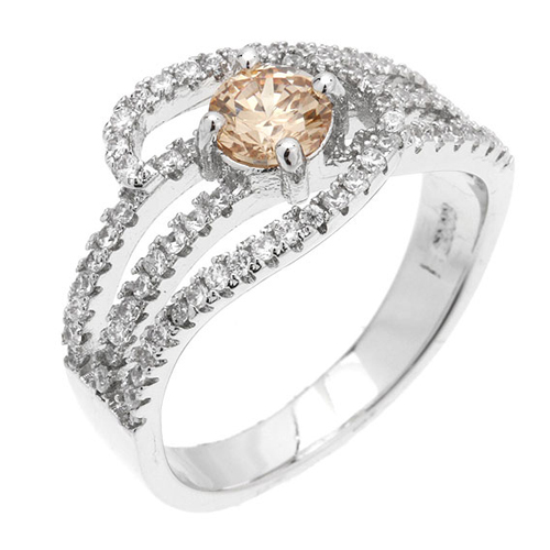 bague femme argent zirconium 8100906